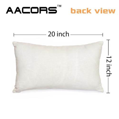 AACORS Spring Pillow Cover 12X20 Set of 2,Flower Butterfly Decorations Farmhouse Seasonal Summer Pillow Case Decor for Sofa Couch AA056-12-2 - size: 20" x 12" (Pack of 2)