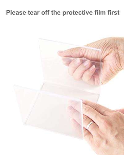 2 Sets Clear Acrylic Display Risers-Cupcake Stand for Dessert Buffet Cake Table Decorations–Showcase Shelf for Figures , Jewelry Display Riser Stands shelves Fixtures Case(Rectangle Shape)
