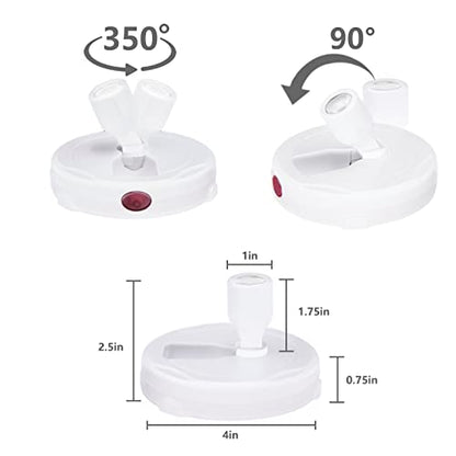 Battery Operated LED Spotlight, Indoor Picture Plant Spot Lights - color: White