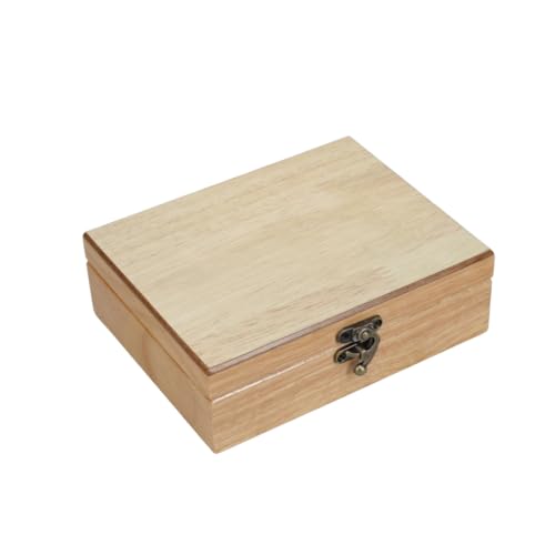 WE Games Old World Wooden Keepsake Box - color: Natural, size: Small
