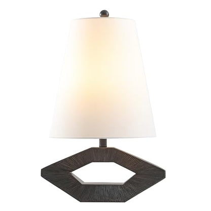 SAFAVIEH Lighting Collection Praia Black Resin 25-inch Table Lamp for Bedroom, Living Room, Home Office, Desk, Nightstand (LED Bulb Included)