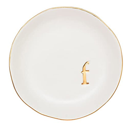 COLLECTIVE HOME Ceramic Jewelry Tray, Trinket Dish, Gifts for Women (F) - color: F