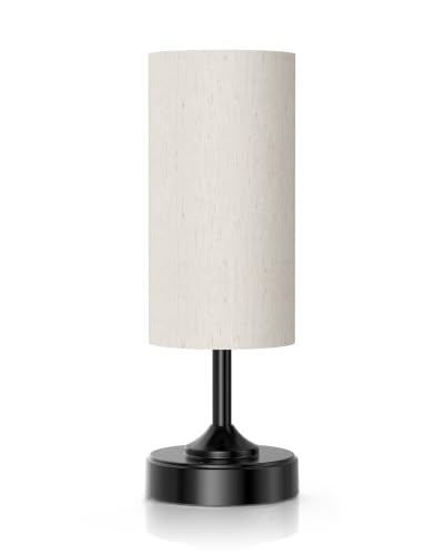 EZVALO Dimmable Cordless Table Lamp, Small Ambient Light with Timer - color: Black