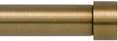 Ivilon Window Curtain Rod End Cap - 1 inch Pole. 120 to 240 Inch. Warm Gold - size: 120 to 240 in.