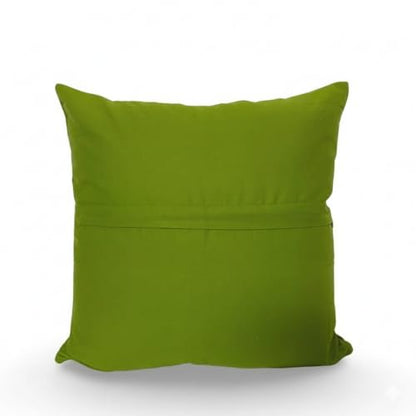 Velvet Floral Flower Green Jungle Throw Pillow Sofa Cushion Cover Case Couch Bohemian Accent Colorful Boho Chic Indian Handmade Cover Only (20" x 20") - size: 20" x 20" (Pack of 1)