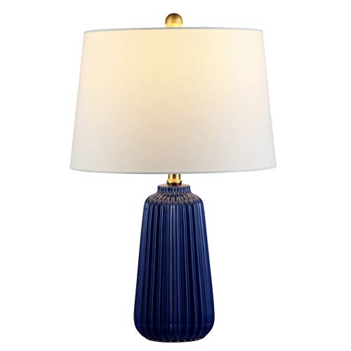 SAFAVIEH Sawyer Table Lamp, 24" Navy Blue TBL4344B - color: Navy Blue