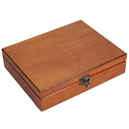 WE Games Old World Wooden Keepsake Box - color: Redwood, size: Medium
