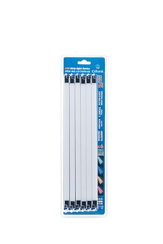 Cefrank LED Display Lights, 6-Pack Linkable Cabinet Lighting Kit 6000K - color: White