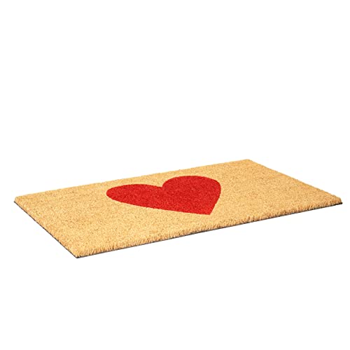 Calloway Mills Madison Heart Doormat (Red, 17" x 29") - color: Red, size: 1'5" x 2'5" (Rectangular)