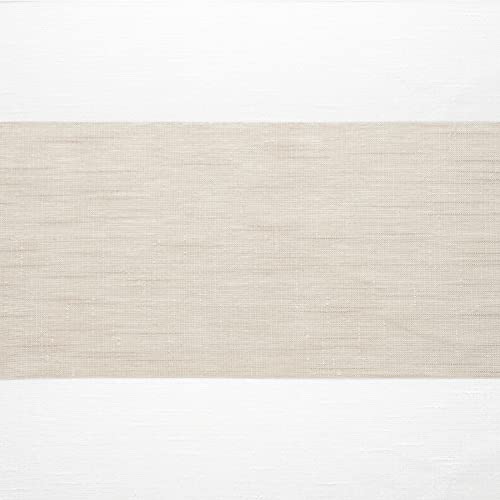 EXCLUSIVE HOME Darma Sheer Linen Rod Pocket Curtain Panel Pair, 50"x108", Linen - color: Linen, size: 50"W x 108"L (Pack of 2)