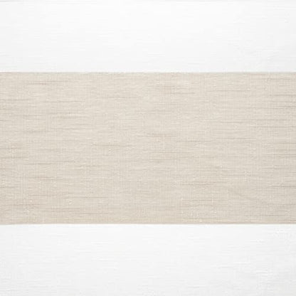 EXCLUSIVE HOME Darma Sheer Linen Rod Pocket Curtain Panel Pair, 50"x108", Linen - color: Linen, size: 50"W x 108"L (Pack of 2)