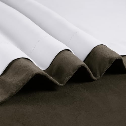 Signature Velvet Blackout Curtains for Bedroom (1 Panel) - 50W x 96L, Java - color: Java, size: 50"W x 96"L (Pack of 1)