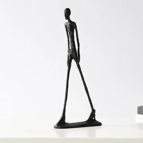 Giacometti Walking Man Sculpture – 10.6" Luxury Handcrafted Metal Modern Art Statue – Exclusive Designer Home Decor Accent – Premium Office Decoration & Collector’s Gift Piece - style: Walking man