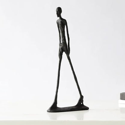Giacometti Walking Man Sculpture – 10.6" Luxury Handcrafted Metal Modern Art Statue – Exclusive Designer Home Decor Accent – Premium Office Decoration & Collector’s Gift Piece - style: Walking man