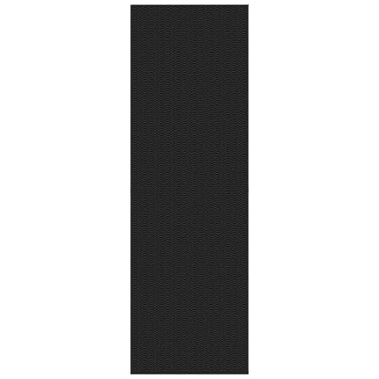 KOZYFLY 2x7 Runner Rug, Washable Non Slip Kitchen Hallway Rug, Black/Grey - color: Black/Charcoal Grey, size: 2' x 7' (Rectangular)