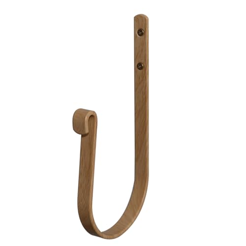 Curtain Holdbacks (Set of 2), Wall Mounted Drapery Tiebacks with Screws, Metal Decorative Window Drapery Holder Curtain Hook (Beige) - color: Beige