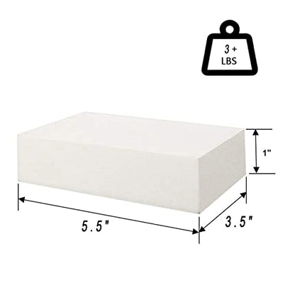 HAO Small Floating Shelf 6 inch Wall Mounted Mini Hanging Display Shelves for Living Room Bedroom Bathroom Set of 5 White - color: White, size: 5.5 Inch,Set of 5