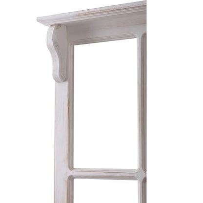 Sintosin Farmhouse Window Frames Wall Decor 29 X 30 Inch, Distressed White - color: White, 29.1" x 30.3"