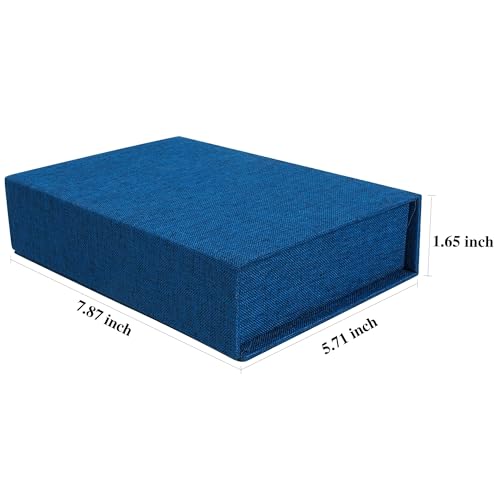Photo Storage Box 5x7, Keepsake Box - Blue - color: Navy Blue, size: 5"x7"