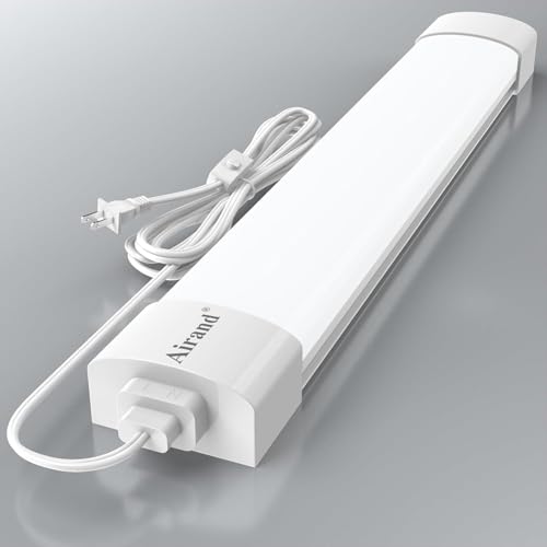 LED Ceiling Light with Plug, 5000k LED Tube Lights with plug 16W Plug in Ceiling Lights Fixture Linkable Led Closet Lights with NO/Off Switch for Garage Cabinets Kitchen Workbench Office Overhead - size: 1.43FT/1PCS