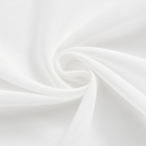 WEST LAKE Bright White Pinch Pleat Sheer Window Curtains 95 Inches Length - color: Bright White, size: 58"W x 95"L (Pack of 2)