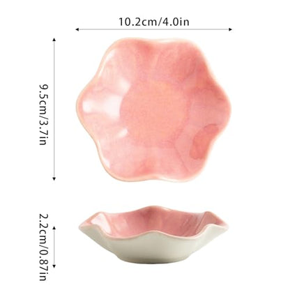 BEUNAIZER Jewelry Dish Tray, Ring Dish, Ceramic Trinket Tray, Key Bowl - color: dusty pink