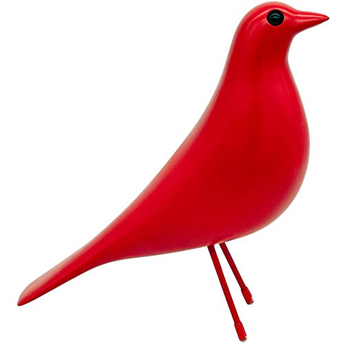 Mid-Century Home Decor House Bird - Room Decor Adornment for Hotel Restaurant Cafe Office Dove Ornament, Arts Pigeon Gifts, Replica Sculpture (Red)… - color: Red