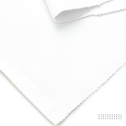 Encasa XO Table Runner, Yarn Dyed Ribbed Cotton 13"x94" - color: White, size: 13x94 in