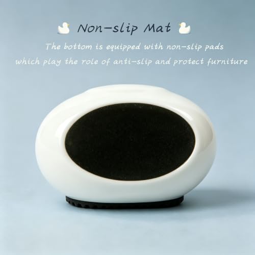 Ceramic Duck Figurines, Mini y Ducks Statues for Computer，Office，Desk,White - color: White