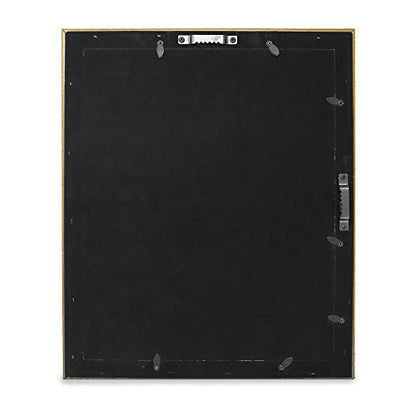 Laura Ashley 11x14 (Matted 8x10) Gold Beveled Mirror Photo Frame Wall Mount - color: Gold, size: 11x14 (8x10 Mat)
