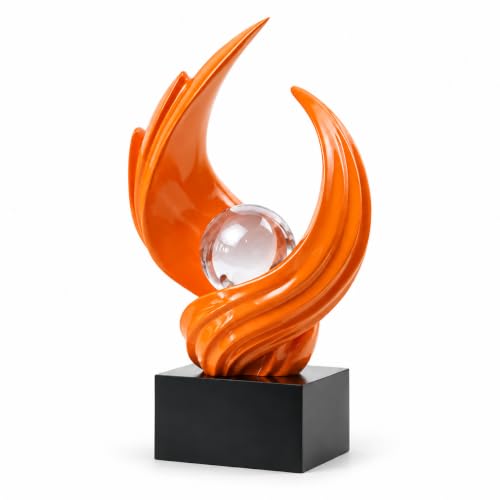 AWNR Modern Sculptures Living Room Shelf Decor Home Décor Accents - color: Orange-c