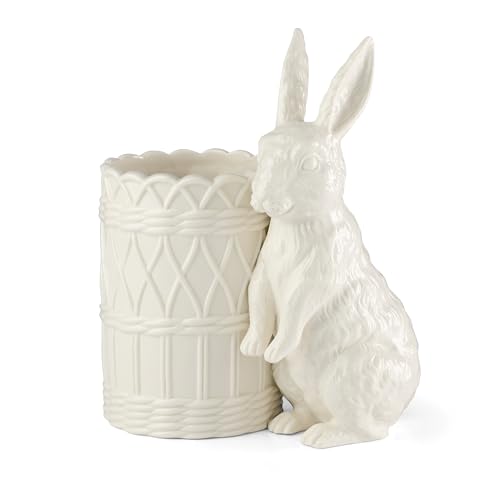 Lenox Wicker Creek Bunny Easter Porcelain Vase - style: Vase