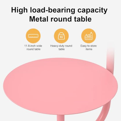 Pink Floor Lamp with Shelf, Dimmable LED Reading Standing Lamp - color: Pink