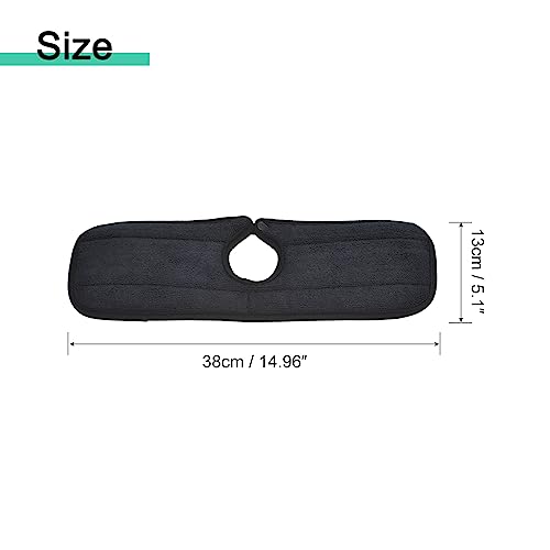 uxcell Kitchen Sink Splash Guard, 2pcs Microfiber Faucet Absorbent Mat, Machine Washable Drip Catcher and Dish Drying Mats for Kitchen, Bathroom, Bar, Black - size: 14.96" x 5.1"