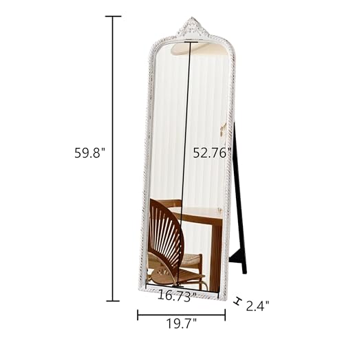 Vintage Arch Large Standing Mirror Full Length 60 Inch
