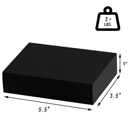 HAO Small Floating Shelf 6 inch Wall Mounted Mini Hanging Display Shelves for Living Room Bedroom Bathroom Set of 3 Black - color: Black, size: 5.5 Inch,Set of 3