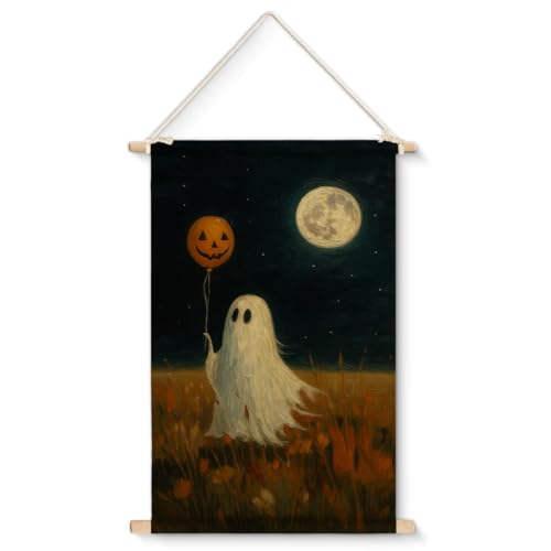 XIPLUM Halloween Ghost Wall Art Decor - color: Halloween-d