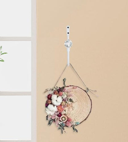 Groleca U Shaped Metal Curtain Holdbacks, Curtain Tiebacks, 2 Pack, White - color: White