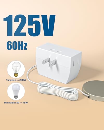 DEWENWILS 2 Pack Touch Dimmer Switch, 3 Levels of Dimming, White - color: White, size: 2 Pack