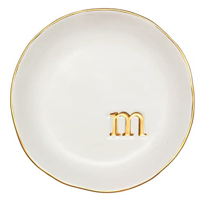 COLLECTIVE HOME Ceramic Jewelry Tray, Trinket Dish, Gifts for Women (M) - color: M
