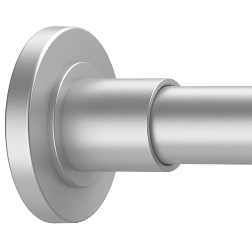GXOACKJ Silver Shower Curtain Rods - 31-68 Inch Spring Tension Shower Rods for Bathroom, Adjustable, No Drilling, No Rust, Stainless Steel - color: Silver, size: 31-68 inches