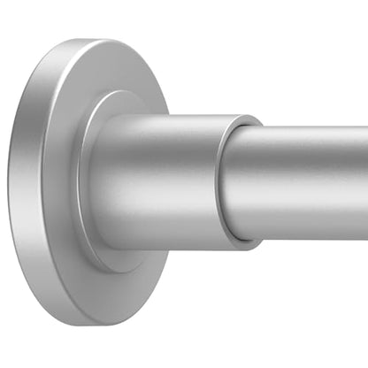 GXOACKJ Silver Shower Curtain Rods - 31-80 Inch Spring Tension Shower Rods for Bathroom, Adjustable, No Drilling, No Rust, Stainless Steel - color: Silver, size: 31-80 inches