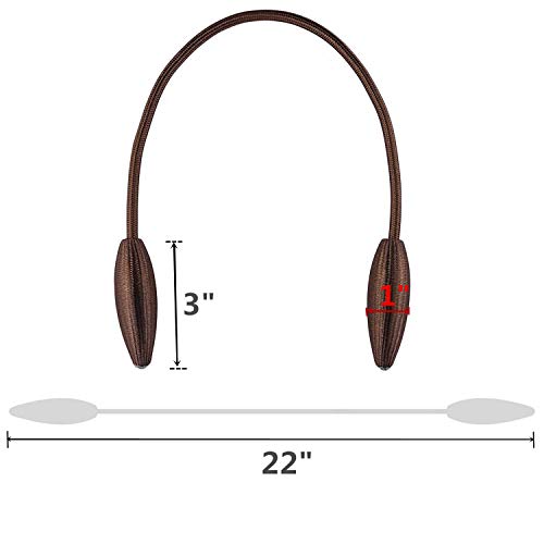 Coffee Curtain Holdbacks Decorative Curtain Tiebacks, Set of 2 - color: Coffee, size: 2PCS