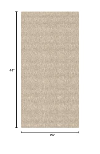 EARTHALL Washable Runner Rug, Non Slip Backdoor Rug, 2x4 Ft, Sand/Beige - color: Sand/Beige, size: 2' x 4' (Rectangular)