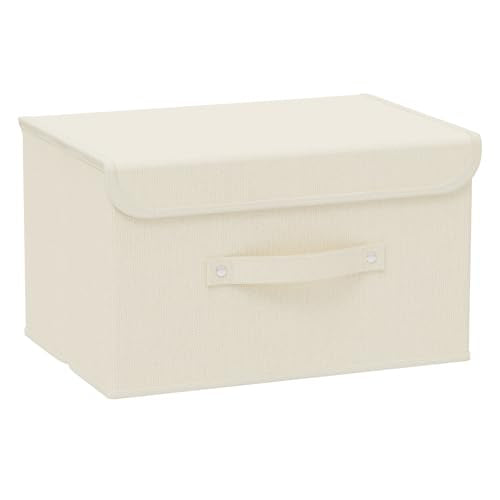 Cloth Storage Baskets with Handles,Beige 13x9.1x7.9in,1 Pack - color: Beige, size: 13x9.1x7.9in(1-pack)