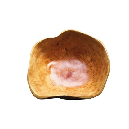 Wooden Bowl Decorative Wood Fruit Bowl (12"-14" Diameter) - size: 12"-14" Diameter