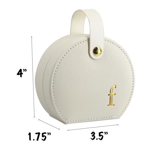 COLLECTIVE HOME Small Travel Jewelry Case for Women, Detachable Handle (f) - color: f