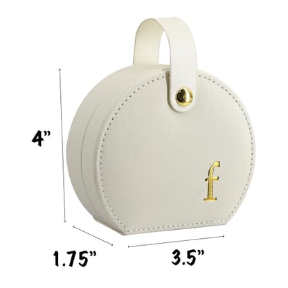 COLLECTIVE HOME Small Travel Jewelry Case for Women, Detachable Handle (f) - color: f