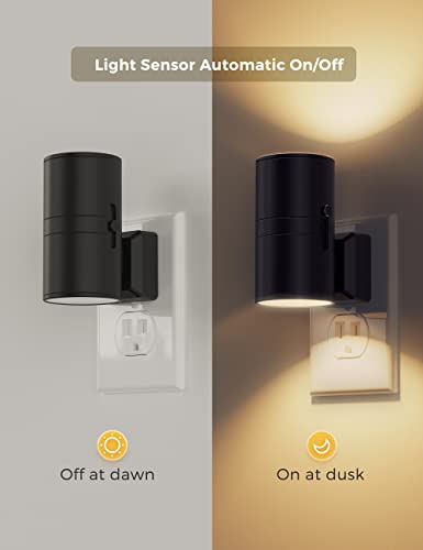 L LOHAS LED Night Light Plug in, Dimmable Night Lights Plug into Wall - color: 3000K-soft white, size: 4 Pack