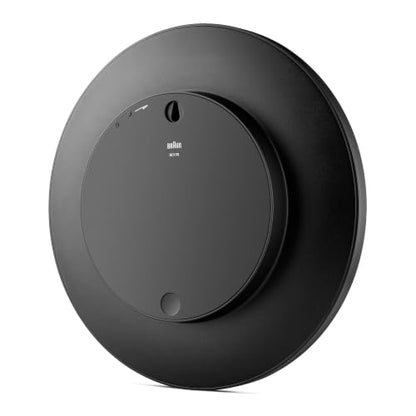 Braun Classic Mixed Analogue Wall Clock Home Gift Bundle with Silent Sweep Movement, Easy to Read, 30cm Diameter in Black + White, Model BC17B, BC17W (2 Pack) - size: 2 Pack Black/White